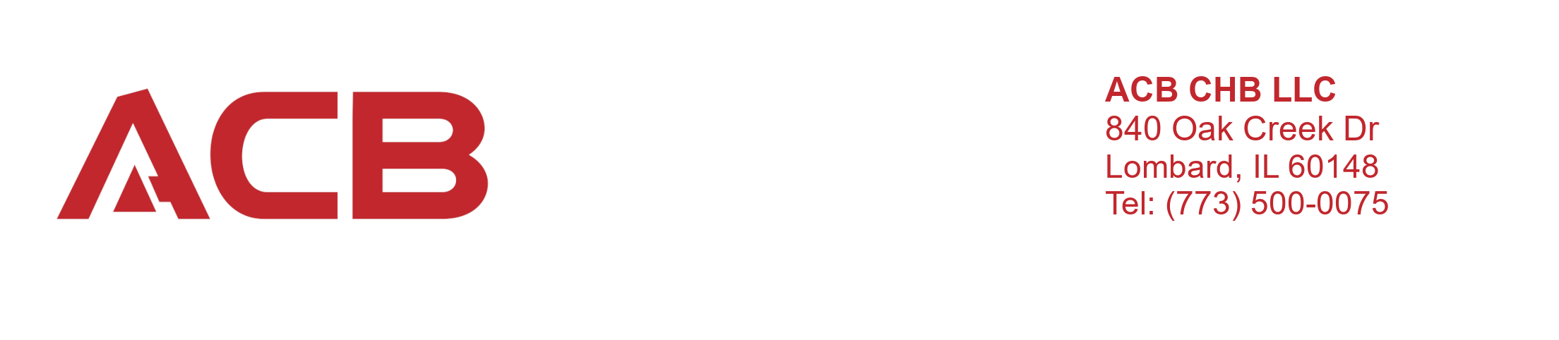 ACB CHB LLC Letterhead
